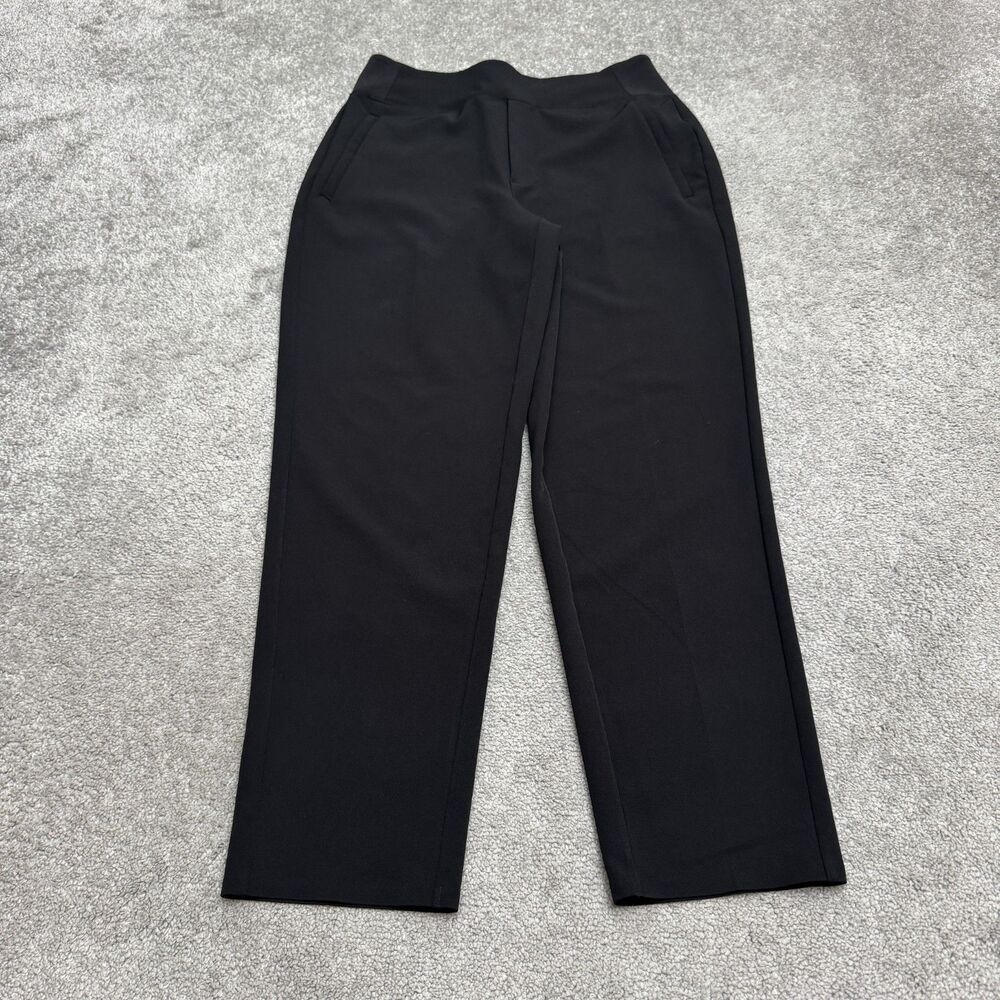 Athleta Endless High Rise Tapered Ankle Travel Pants Womens 6 Black Activewear